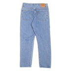 LEVI'S 501 BIG E Jeans Spell Out Womens Blue Regular Straight W26 L25