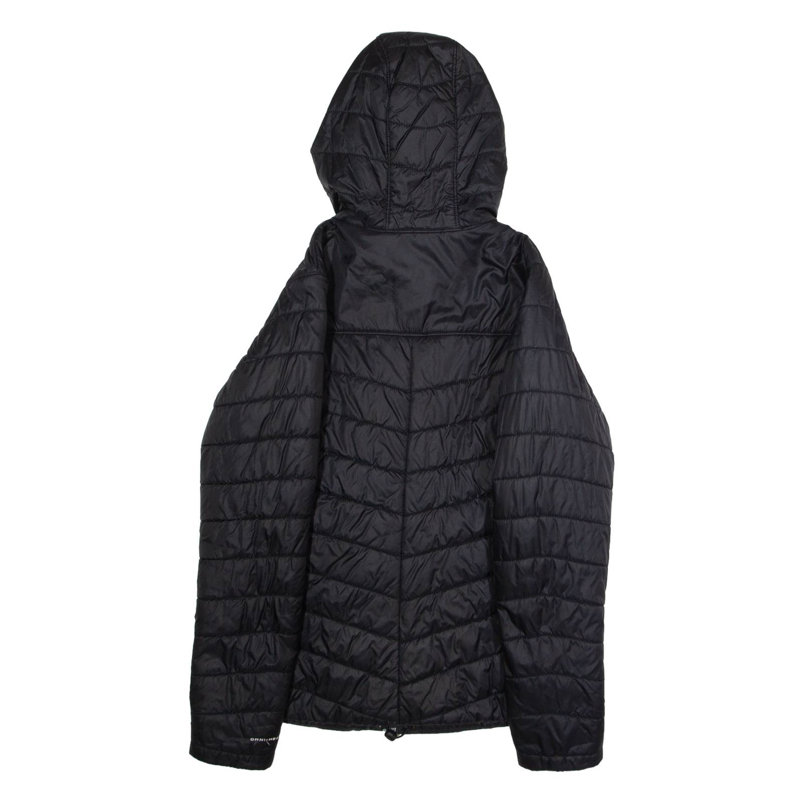 COLUMBIA Womens Puffer Jacket Black Nylon Hooded S