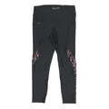 UNDER ARMOUR Womens Black & Pink Leggings M W27 L23 Slim Tapered Drawstring