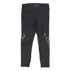 UNDER ARMOUR Womens Black & Pink Leggings M W27 L23 Slim Tapered Drawstring