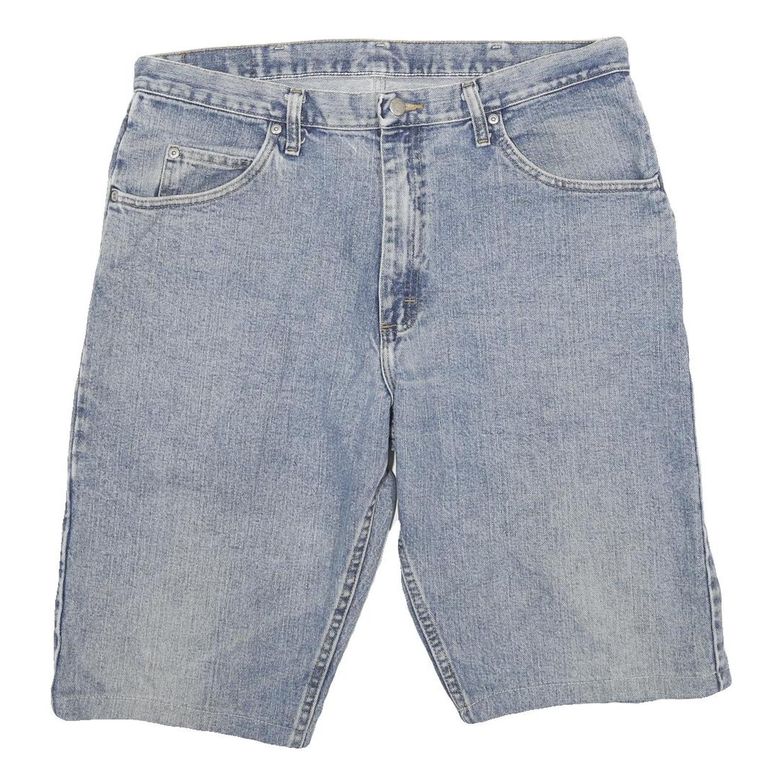 WRANGLER Mens Denim Blue Casual Shorts XL W34 Cotton Blend Classic Fit