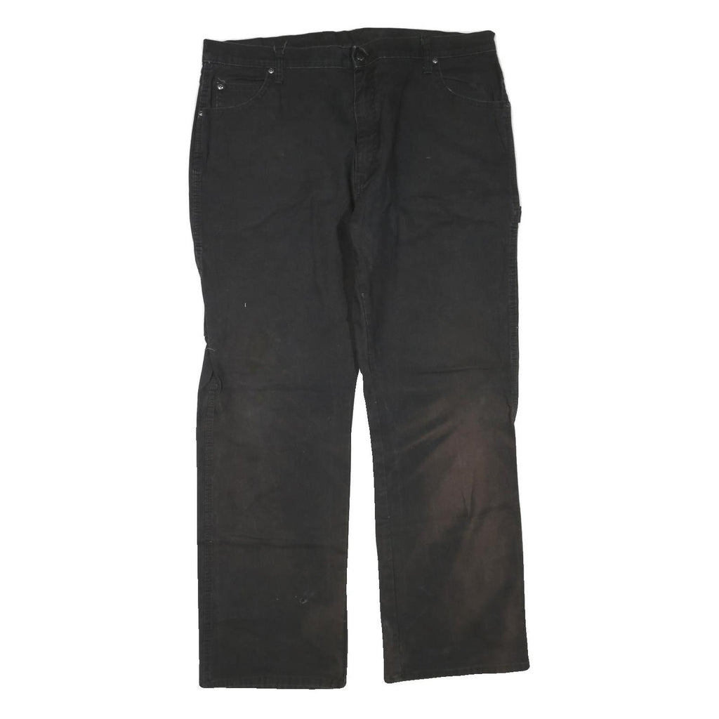 DICKIES Mens Black Regular Straight Denim W40 L32 Workwear Zip Closure Jeans