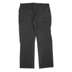 DICKIES Mens Black Regular Straight Denim W40 L32 Workwear Zip Closure Jeans