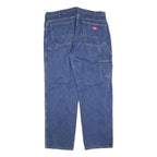 DICKIES Mens Regular Fit Blue Denim Jeans W38 L32 Workwear Zip Pockets