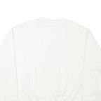 SDI Mens White Golfing Agate Beach Crew Neck M Cotton Blend Sweatshirt