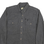 FIELD & STREAM Mens Grey Cotton Blend Long Sleeve Shirt L Casual Outdoor Wear
