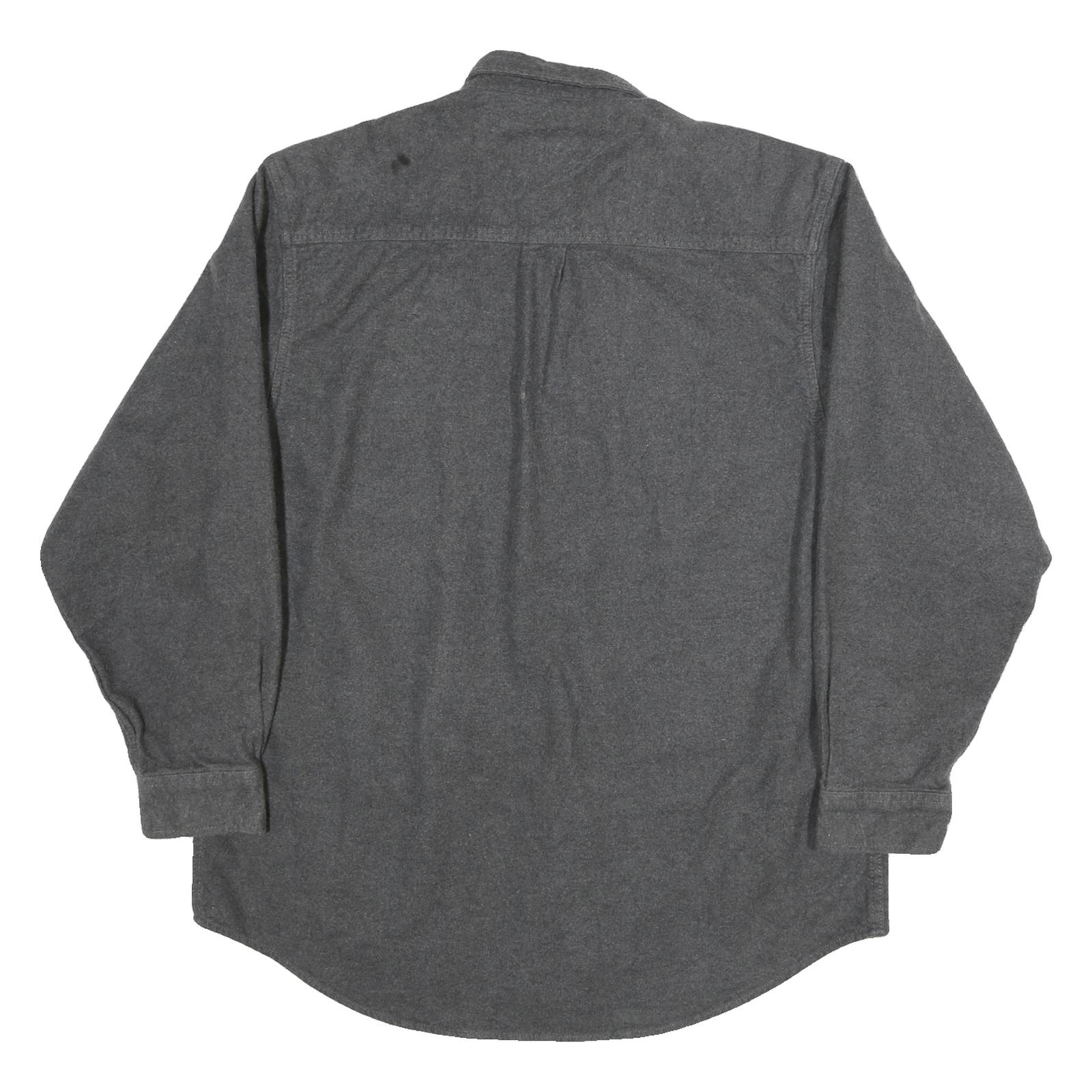 FIELD & STREAM Mens Grey Cotton Blend Long Sleeve Shirt L Casual Outdoor Wear