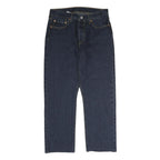 LEVI'S 501 Mens Jeans Blue Regular Straight Denim Dark W30 L26 Classic Button