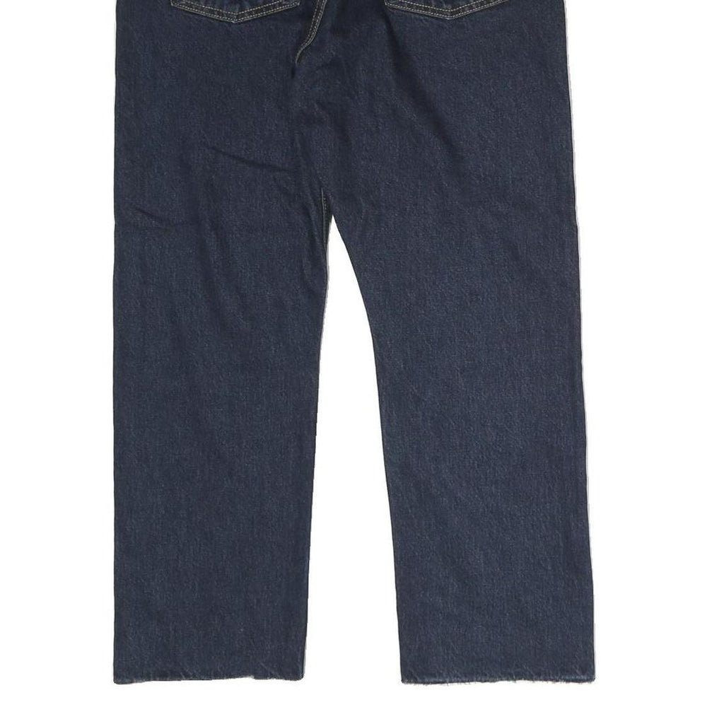 LEVI'S 501 Mens Jeans Blue Regular Straight Denim Dark W30 L26 Classic Button
