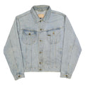 LEE Mens Blue Denim Jacket M Cotton Button Closure Classic Fit Casual Style