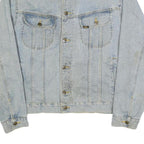 LEE Mens Blue Denim Jacket M Cotton Button Closure Classic Fit Casual Style