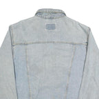 LEE Mens Blue Denim Jacket M Cotton Button Closure Classic Fit Casual Style