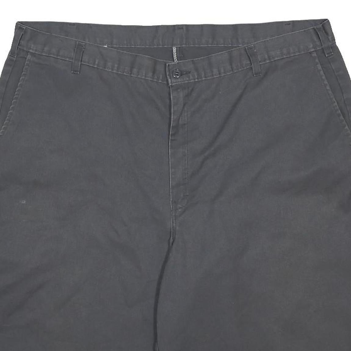 DICKIES Mens Shorts Black Casual Cotton Blend 2XL W44 Workwear Pockets