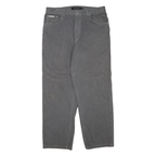 CALVIN KLEIN JEANS Womens Regular Grey Denim W34 L28 Cotton Blend Zip Casual