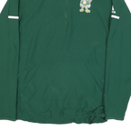 ADIDAS Mens Green Polyester Blend Jacket S Zip Plain Sports Casual Training