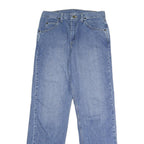 WRANGLER Mens Regular Blue Denim Jeans W32 L34 Classic Zip Cotton Casual
