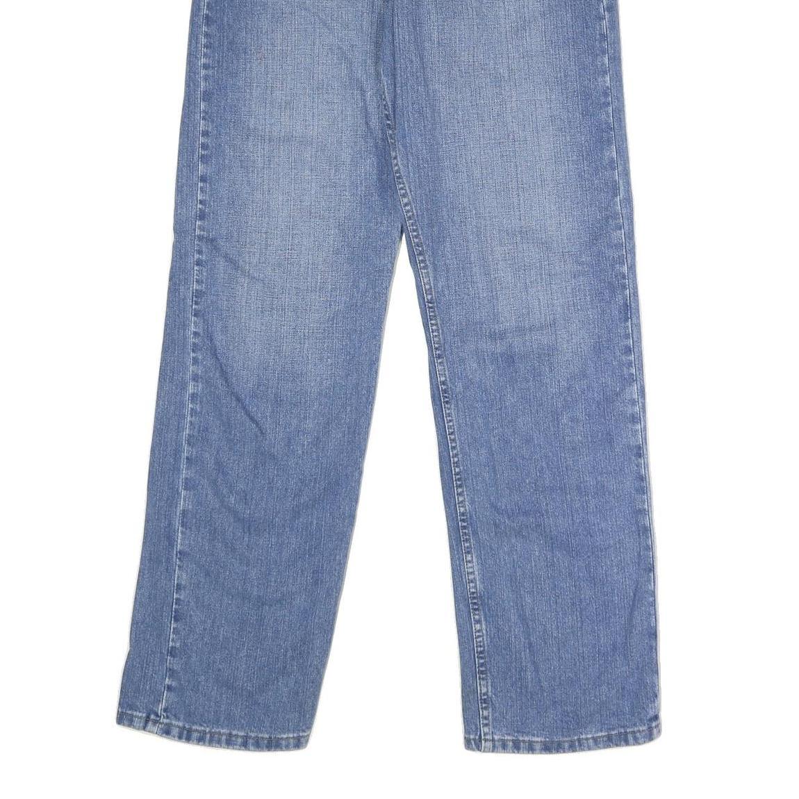 WRANGLER Mens Regular Blue Denim Jeans W32 L34 Classic Zip Cotton Casual