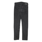 LEVI'S 510 Mens Jeans Black Slim Skinny Denim Medium W27 L27 Zip Fastening