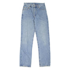 DONOVAN Mens Jeans Blue Regular Straight Stone Wash W30 L32