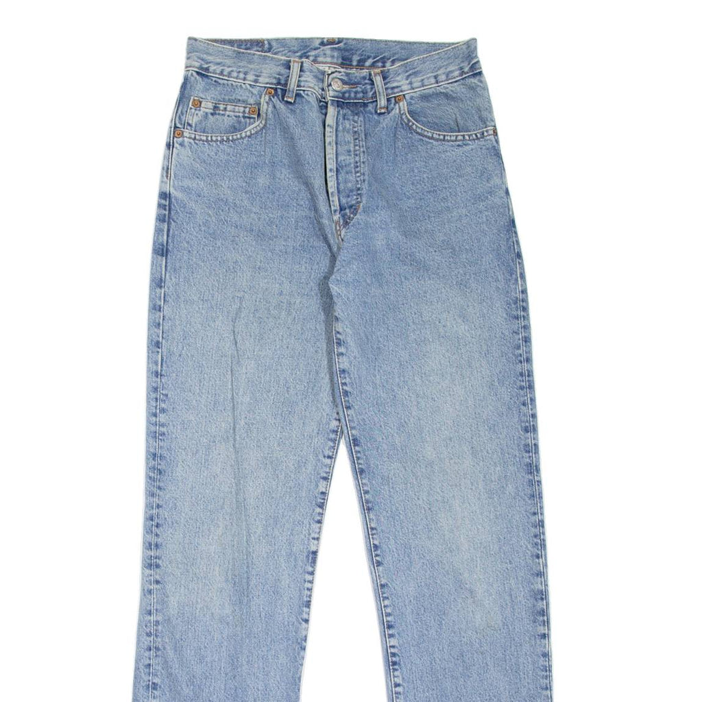 DONOVAN Mens Jeans Blue Regular Straight Stone Wash W30 L32