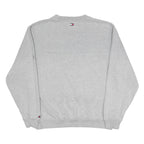 TOMMY HILFIGER Womens Grey Sweatshirt Crew Neck M Patchwork Graphic Print