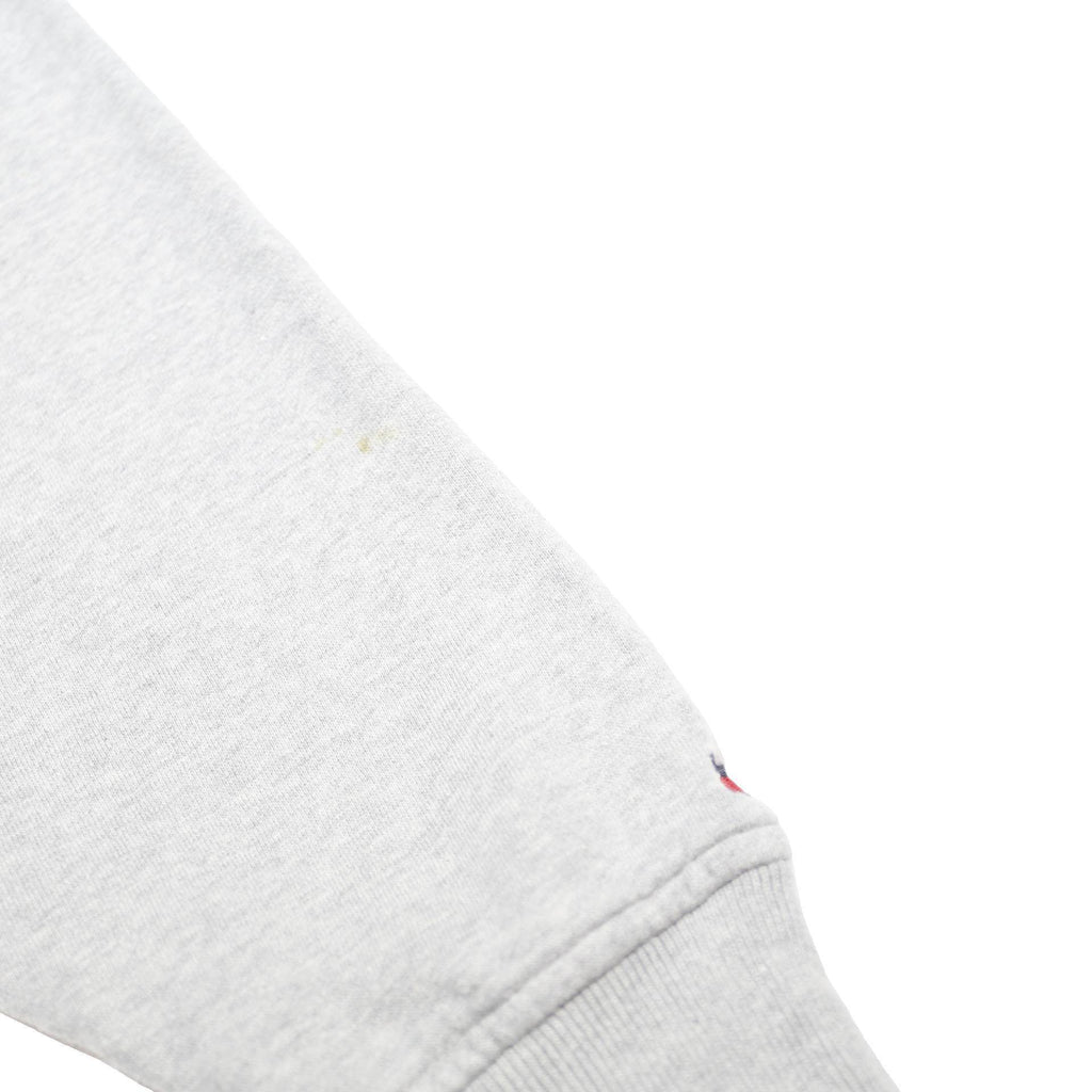 TOMMY HILFIGER Womens Grey Sweatshirt Crew Neck M Patchwork Graphic Print
