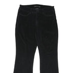 LEVI'S Womens Cotton Blend Black Regular Flared Trousers W32 L31 Stylish Comfort