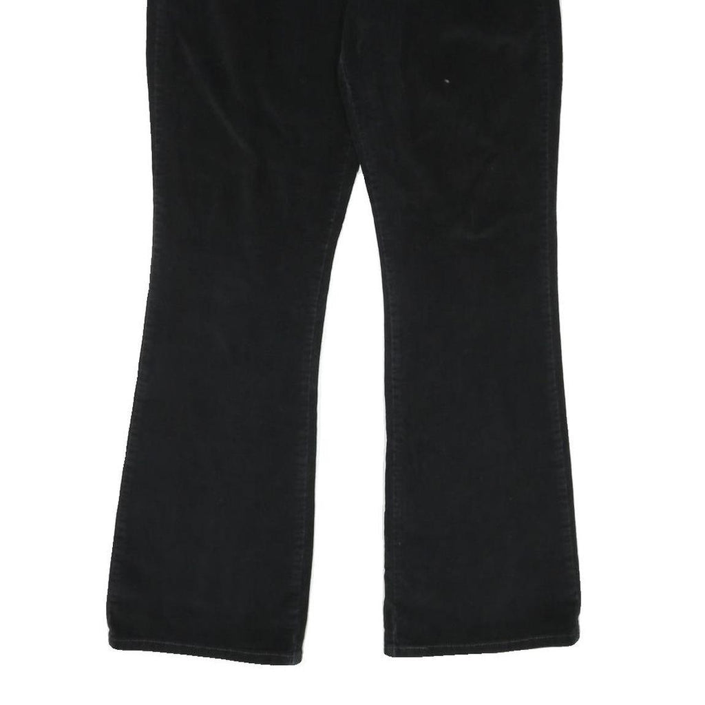 LEVI'S Womens Cotton Blend Black Regular Flared Trousers W32 L31 Stylish Comfort