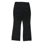 LEVI'S Womens Cotton Blend Black Regular Flared Trousers W32 L31 Stylish Comfort