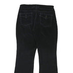 LEVI'S Womens Cotton Blend Black Regular Flared Trousers W32 L31 Stylish Comfort