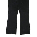LEVI'S Womens Cotton Blend Black Regular Flared Trousers W32 L31 Stylish Comfort