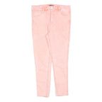 LEVI'S Womens Pink Slim Skinny Denim Light W31 L27 Distressed Hem Jeans