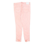 LEVI'S Womens Pink Slim Skinny Denim Light W31 L27 Distressed Hem Jeans
