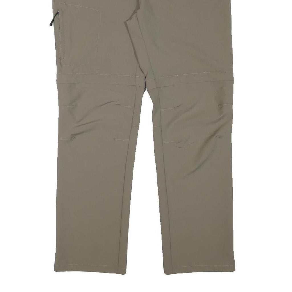 ICEPEAK Mens Polyester Blend Beige Regular Fit Straight Leg Trousers W32 L31