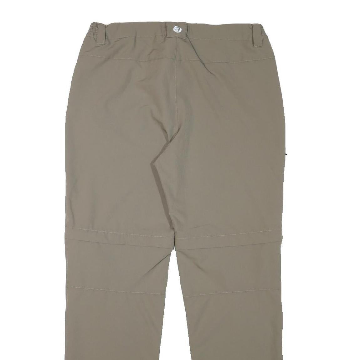 ICEPEAK Mens Polyester Blend Beige Regular Fit Straight Leg Trousers W32 L31