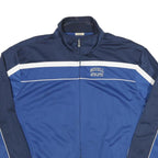 RUSSELL ATHLETIC Mens Blue & Navy Zip Jacket 2XL Polyester Blend Track Casual