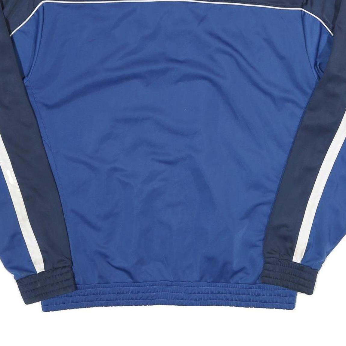 RUSSELL ATHLETIC Mens Blue & Navy Zip Jacket 2XL Polyester Blend Track Casual