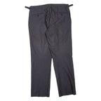 Womens Trousers Black Regular Tapered W32 L30