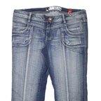 LADY DUTCH Womens Denim Blue Cotton Blend Casual Shorts XL W34 Faded Wash