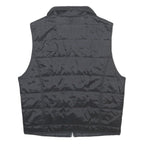 FILA Mens Black Lightweight Puffer Jacket S Polyamide Zip Front