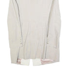 WHITE LABEL Womens Cream Linen Blend Tailored Jacket UK 12 Button Closure Plain