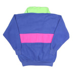 MOUNTAIN GEAR Mens Blue & Pink Colourblock Jacket S Polyester Zip Pullover