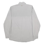 CARHARTT Mens Grey Workwear Cotton Blend Shirt L Utility Pocket Logo