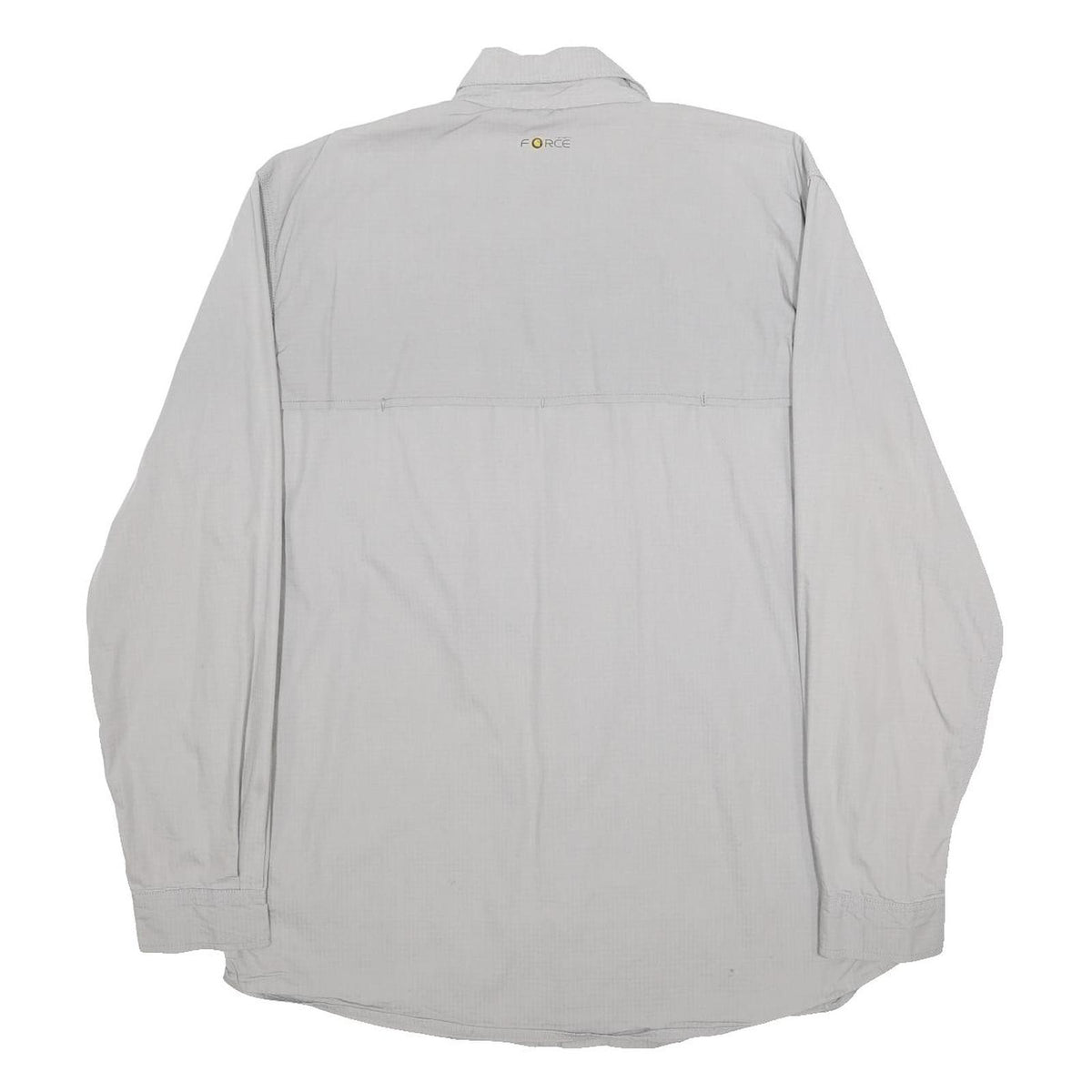 CARHARTT Mens Grey Workwear Cotton Blend Shirt L Utility Pocket Logo