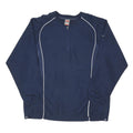 NIKE Mens Navy Blue Jacket L Polyester Plain Long Sleeve Regular Fit Sportswear