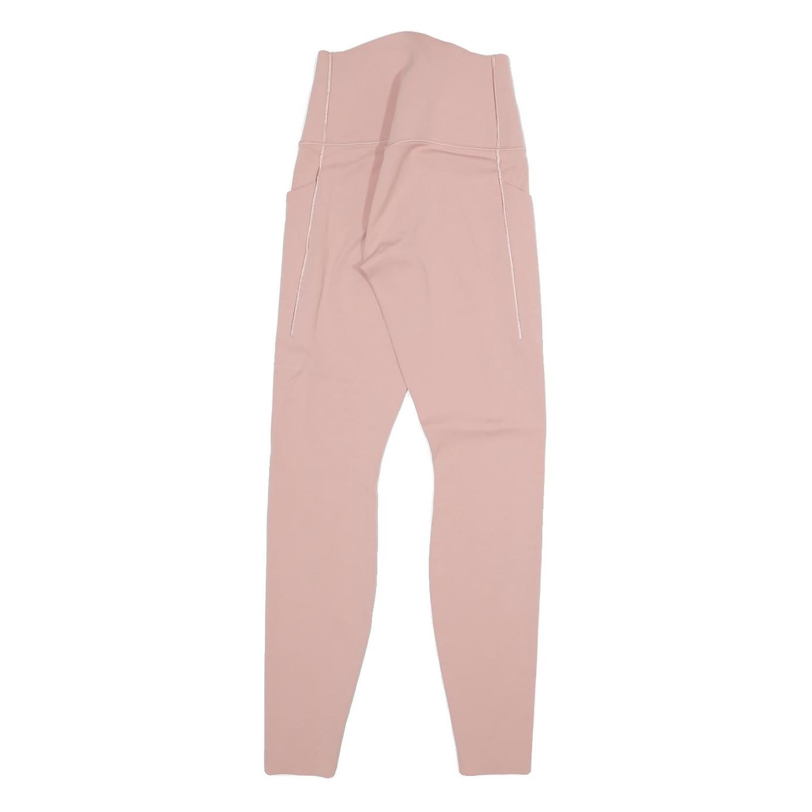 NIKE Womens Joggers Pink Slim Tapered XS W20 L26 Polyester Blend Sportswear