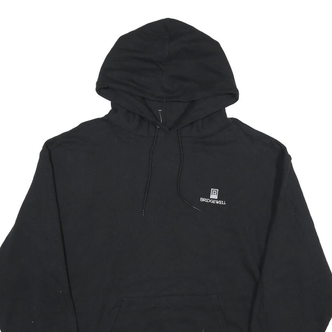 CHAMPION Mens Black Pullover Hoodie XL Casual Cotton Blend Sweatshirt