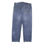 LEVI'S Mens Blue Cotton Blend Regular Straight Denim W36 L30 Classic Fit Jeans