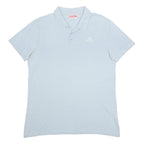 KAPPA Mens Blue XL Cotton Short Sleeve Basic Polo Shirt Classic Logo