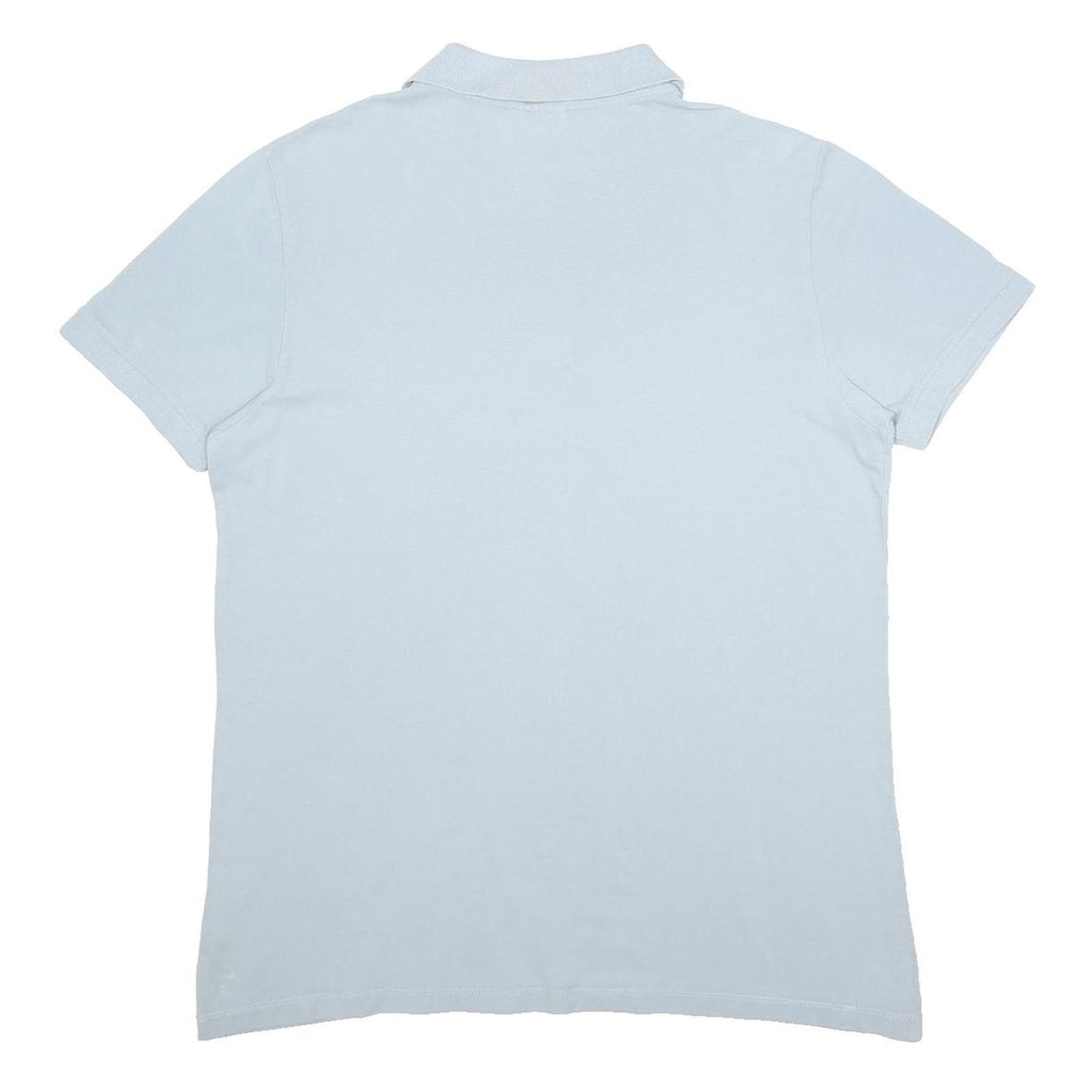 KAPPA Mens Blue XL Cotton Short Sleeve Basic Polo Shirt Classic Logo
